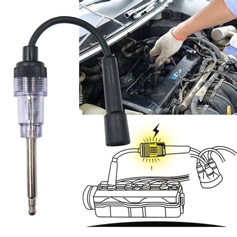 Sistema De Igni O Automotivo Testador Spark Plug Motor Do Carro Em