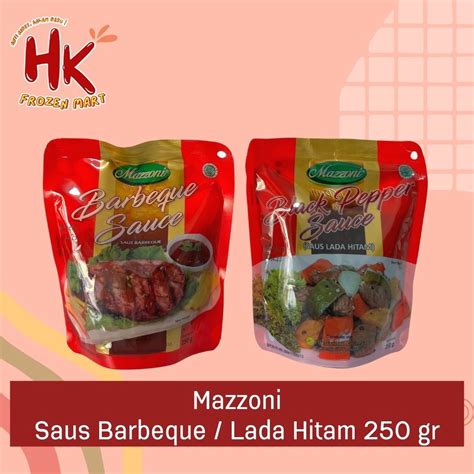 Jual Mazzoni Saus Barbeque Blackpepper Gr Mazoni Bbq Lada