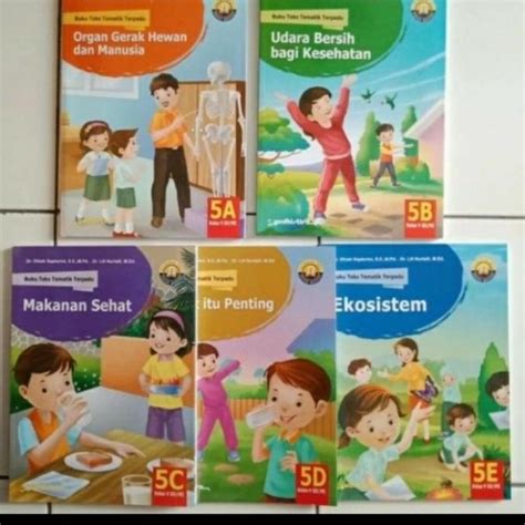 Jual Paket Buku SD Teks Tematik Terpadu Kelas 5 A B C D E Yudhistira