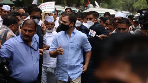 Ed Starts Second Round Questioning Of Rahul Gandhi In Money Laundering Case