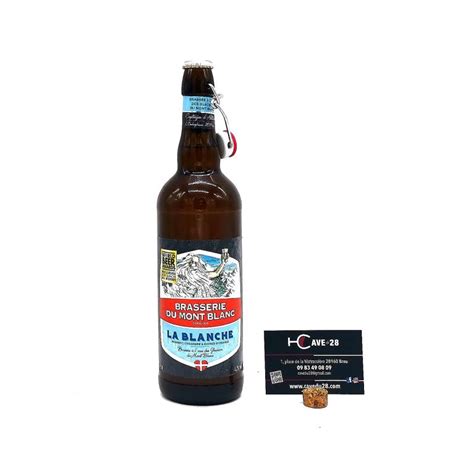 Brasserie du Mont Blanc Blanche 75cl Savoie Bière Francaise La