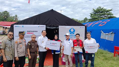 Pertamina Patra Niaga Regional Sumbagsel Salurkan Bantuan Untuk Korban