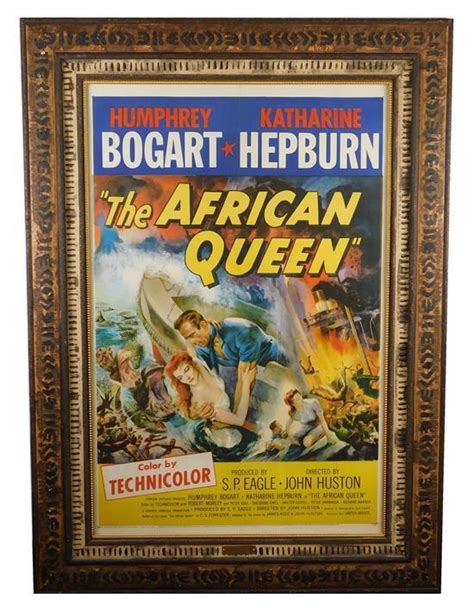 Lot The African Queen United Artists 1952 One Sheet Framed