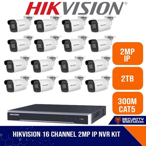 Hikvision Mp Ip Camera Kit Ch Nvr With Poe X Hikvision Mp