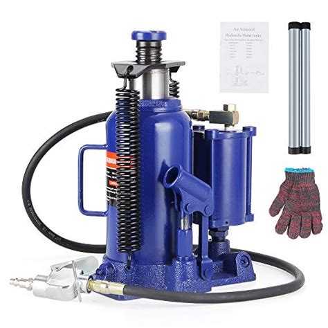 Anbull 20 Ton Air Hydraulic Bottle Jack Blue Pneumatic Hydraulic