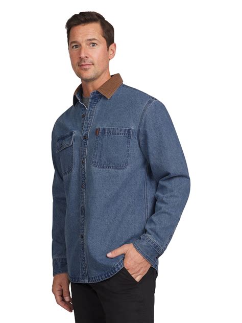 Free Shipping Chaps Men S And Big Men S Classic Flannel Lined Denim Shirt Jacket Sizes S 2xl