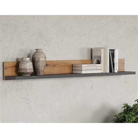 Fero Wooden Wall Shelf In Artisan Oak And Matera Furniture In Fashion