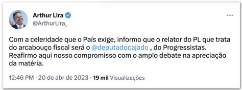 Lira Confirma Cajado Como Relator Do Marco Fiscal Na C Mara