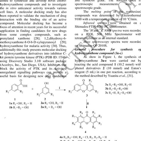 General procedure for synthesis of hydroxyxanthone compounds and their ...