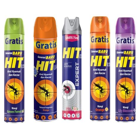 Jual HIT Aerosol Spray Anti Nyamuk Dan Kecoa 600ml Shopee Indonesia