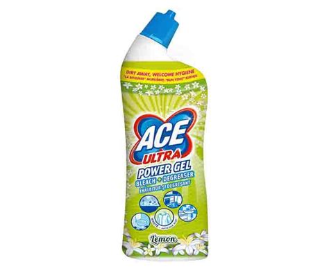 Гел за дълбоко почистване на петна и повърхности Ace Ultra Lemon 750ml