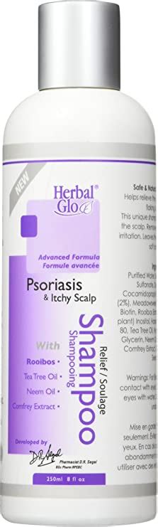 Herbal Glo Advanced Psoriasis And Itchy Scalp Shampoo 250 Ml 002 Pound Amazonca Beauty