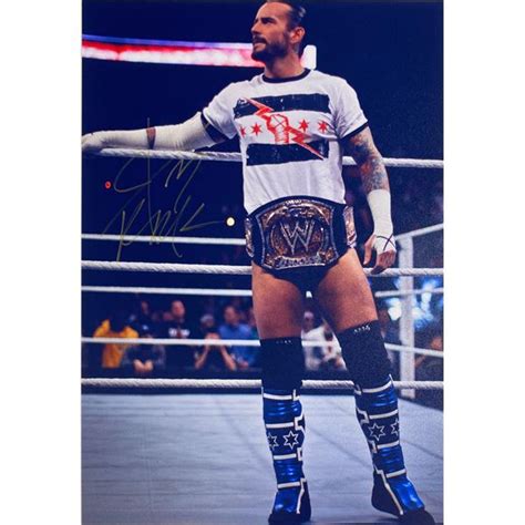 Autograph Signed CM Punk Photo