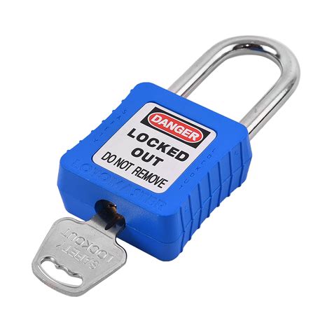 Safety Lockout Padlock 38mm Keyed Different Blue LOTOMASTER