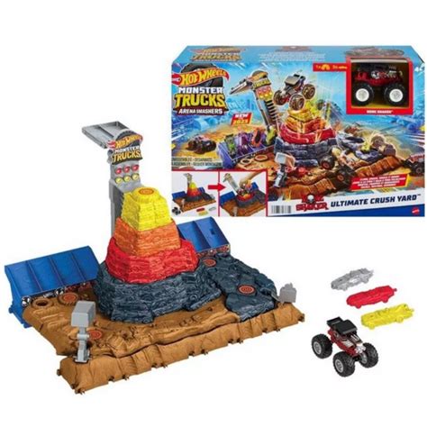 Hot Wheels Pista Monster Truck Arena Demoli O Bone Shaker