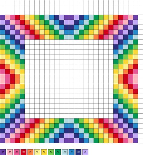 Rainbow Perler Beads 20 Free Patterns Artshow24