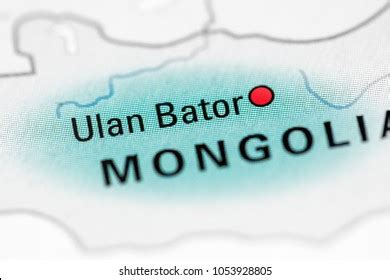 Ulan Bator Mongolia On Map Stock Photo 1053928805 | Shutterstock