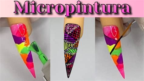 Micropintura en Uñas Micro Paint Nails Nail Art YouTube