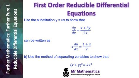 First Order Reducible Differential Equations Mr