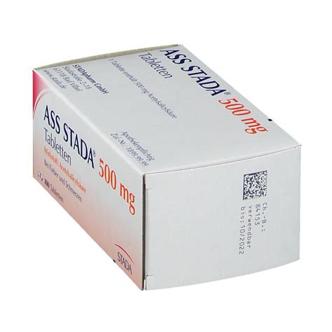 Ass Stada Mg Acetylsalicyls Ure Tabletten St Shop Apotheke