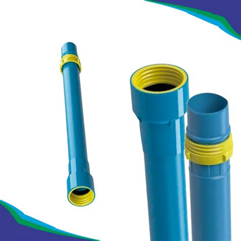 TUBO DE PVC AZUL IRRIGAÇÃO ENGATE PRATICO ROSCA DN75 MM PN 80 FC 2033