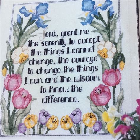 Serenity Prayer Cross Stitch - Etsy