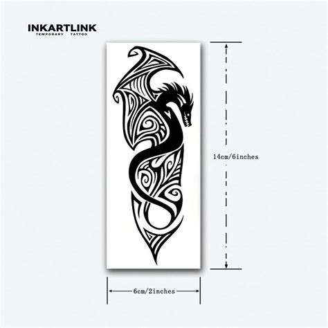 Inkartlink Tecnología Innovadora De Tatuaje Temporal Inkartlink Tatuaje Del Tótem Del Dragón