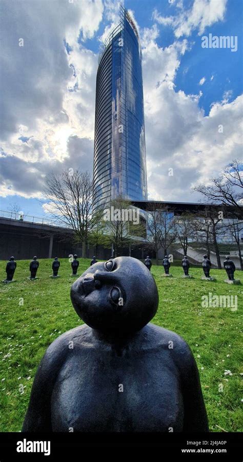 Sculptures In Rheinaue Park Bonn Stock Photo Alamy