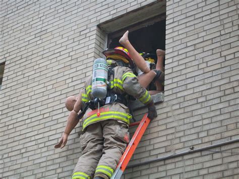 Throw Back To Basics Single Firefighter Extension Ladder Raise Fire