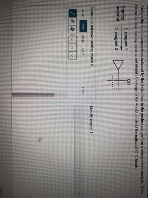 Solved Analyze The Bond Disconnections Indicated By The Chegg