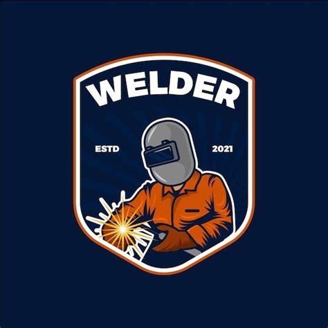 Detailed Welder Logo Template Premium Vector Freepik Vector Welder