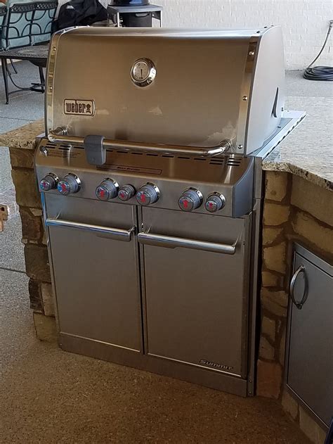 Weber Summit S 460 Built In Natural Gas Grill With Rotisserie And Sear Burner Bbq Guys