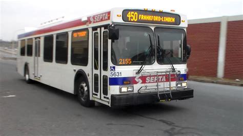 Septa Bus New Flyer D40lf 5631 On Route 450 Youtube