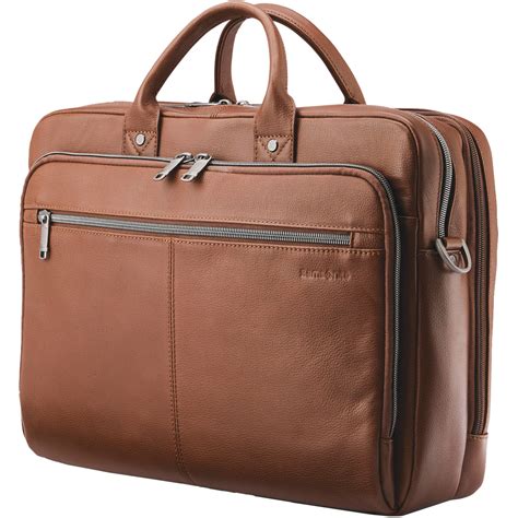 Samsonite Classic Leather Toploader Laptop Briefcase