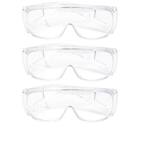 Safe Handler Clear Diamont Vented Over Clear Safety Glasses Ansi Z87 1