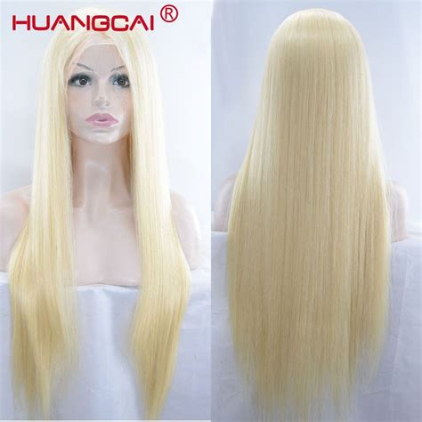 613 Blonde Wigs 180 Density Straight Brazilian Remy Human Hair Lace