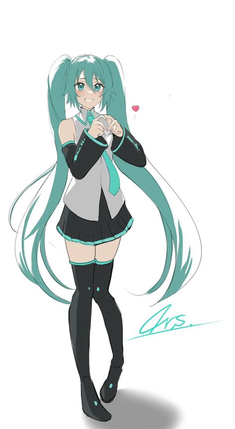 初音ミク 「ミクちゃん 」あるすのイラスト