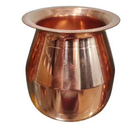 Brown Plain Ml Copper Lota For Home Size Inch At Rs Piece