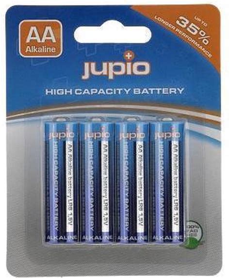 Jupio Alkaline Batteries AA LR6 4 Pcs VPE 10 Batterijen Alkaline AA