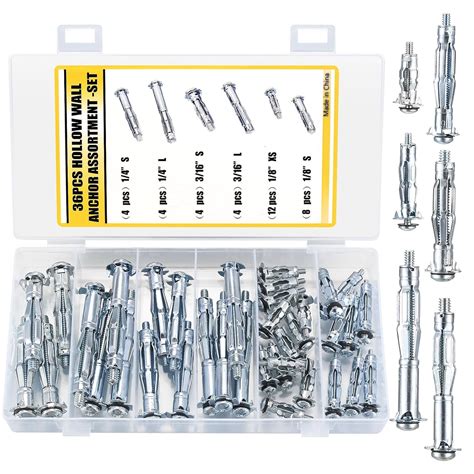 Pcs Molly Bolts Hollow Drive Wall Anchors Screws Set Heavy Duty