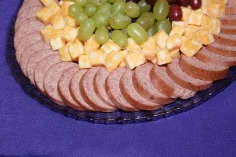 Meat, Cheese And Fruit Tray Stock Image - Image of healthy, presentation: 3371063