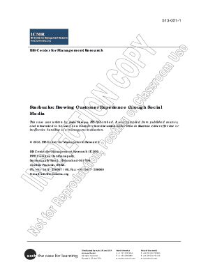 Fillable Online Ibs Center For Management Research Fax Email Print