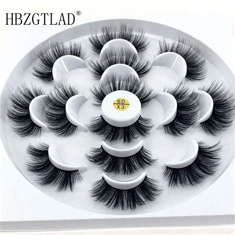 Hbzgtlad New Pairs Natural False Eyelashes Fake Lashes Long Makeup D