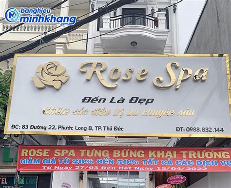 Top 25 Mẫu Bảng Hiệu Spa Thẩm Mỹ Viện Đẹp Ấn Tượng Bảng Hiệu Minh