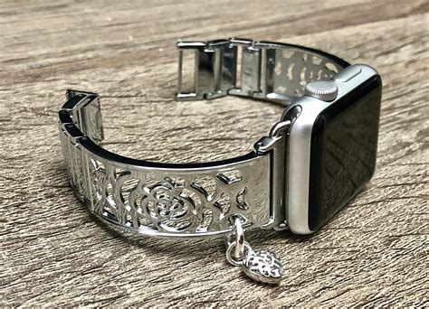 Silver Apple Watch Band 38mm 40mm 41mm 42mm 44mm 45mm Women Etsy Australia