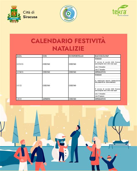 SIRACUSA CALENDARIO FESTIVITA NATALIZIE TEKRA Servizi Ambientali