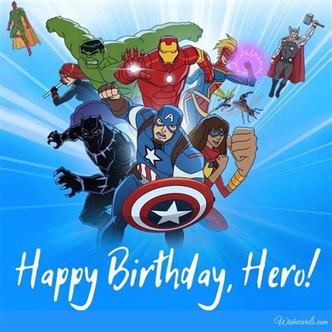 Avengers Themed Happy Birthday Cards And Images