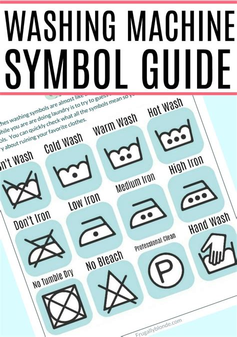 Washing Machine Symbols Guide Frugally Blonde