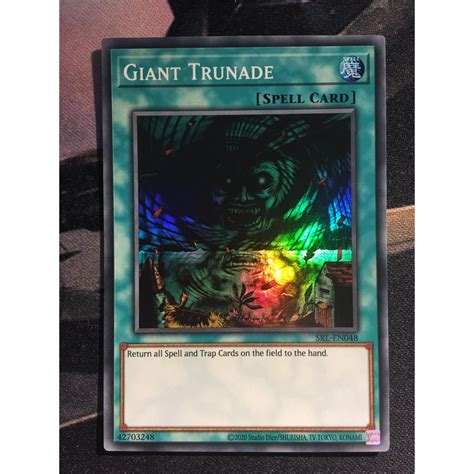 Bài yugioh thời đầu duel monster Giant Trunade SRL EN048 Super