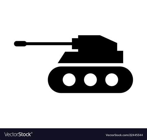 Military Tank Icon Royalty Free Vector Image VectorStock